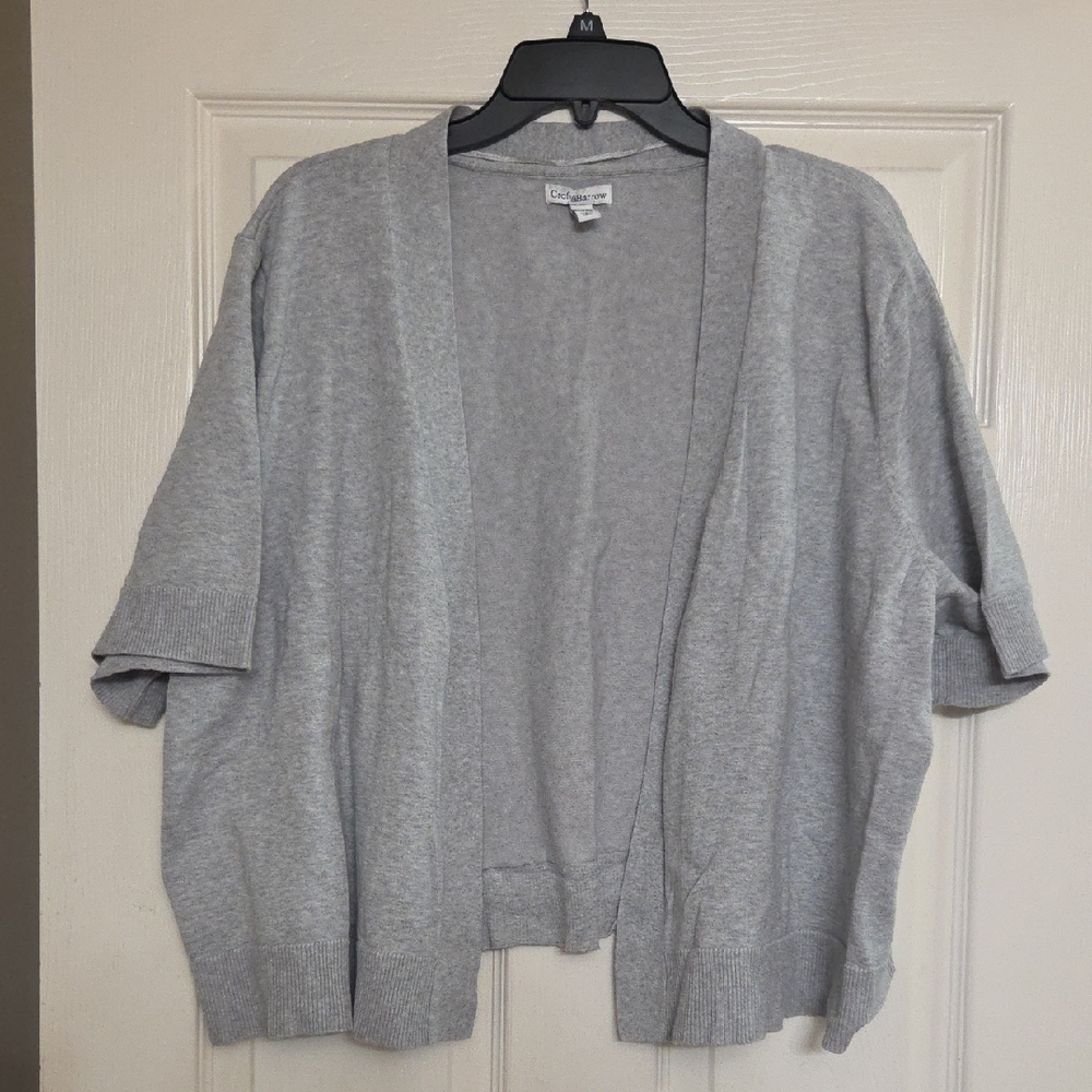 Croft & Barrow Light Gray Women's Cardigan